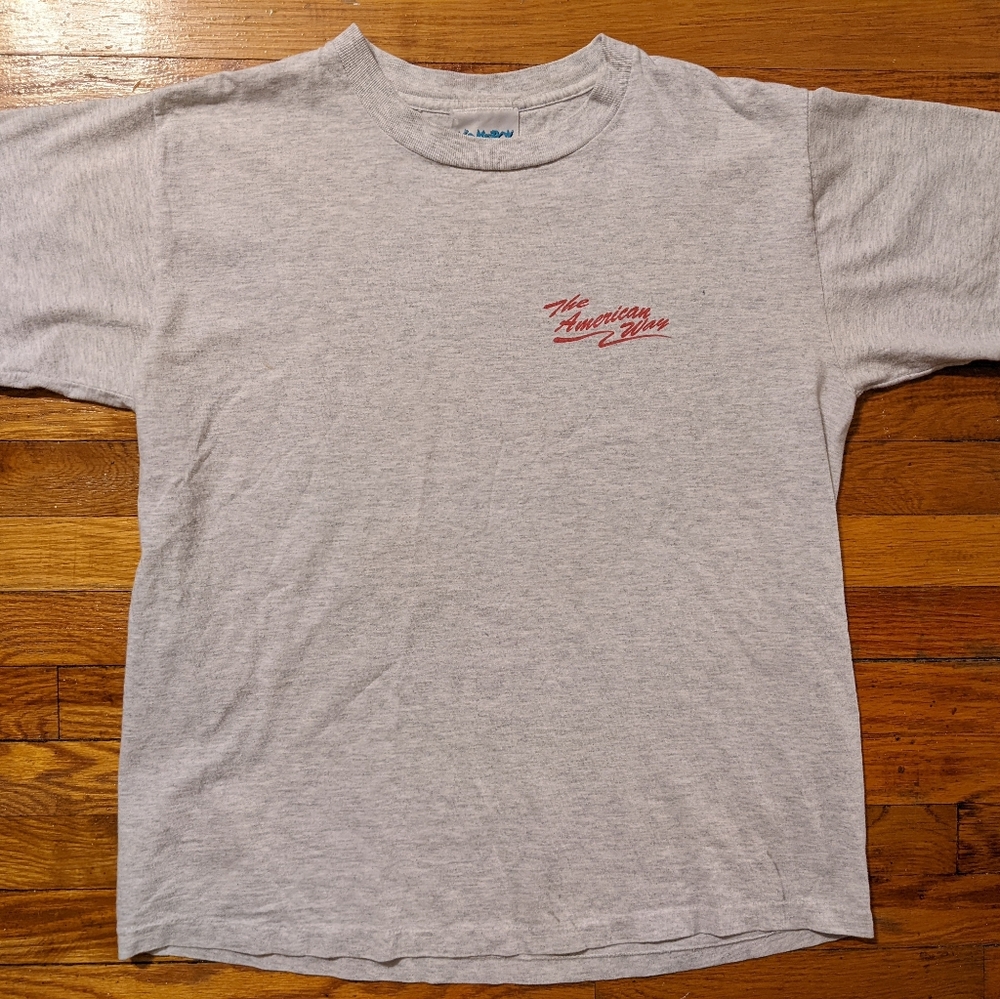 No Mercy Sportswear Vtg T Shirt Single Stitch The American Way Size Medium.